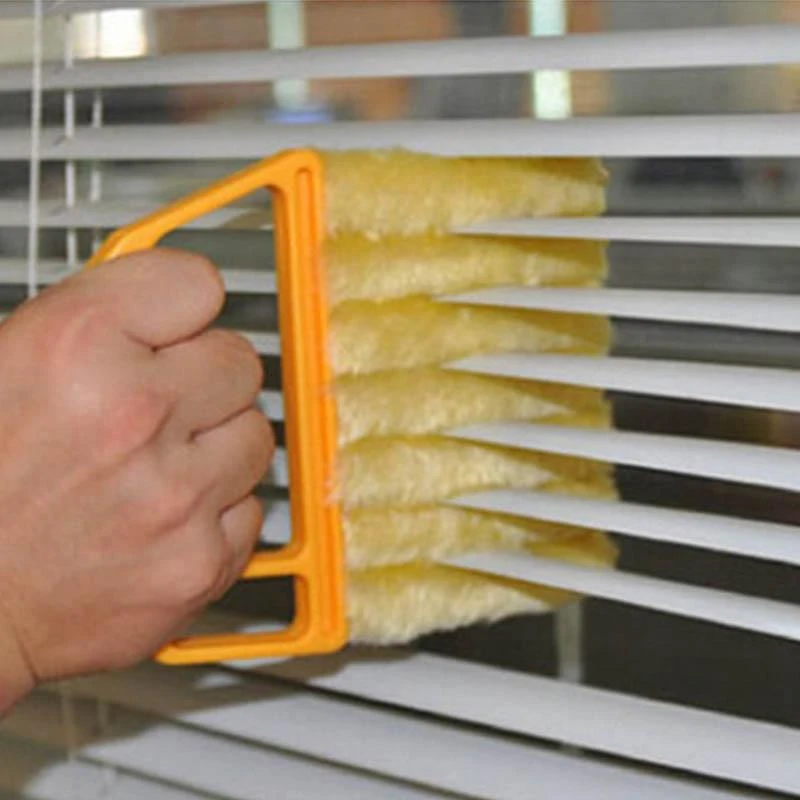 Useful Microfiber Window cleaning brush air Conditioner Duster cleaner with  washable venetian blind blade cleaning cloth – Try Instantly Fresh